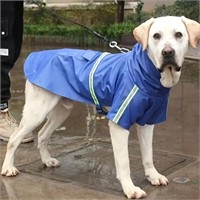 DOG RAINCOAT WITH TRANSPARENT HOOD AND...