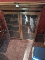 Vintage cabinet with glass doors. (Doors