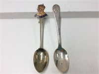 2 British Royalty Tea Spoons - Plated Silver