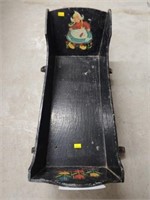 Antique Wooden Doll Cradle