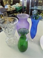 Pinwheel Vase, Satin Glass Vase, etc.