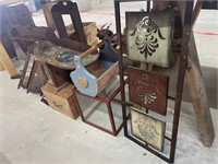 Wood and metal home decor items