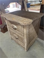 Wicker stand with 2 drawers