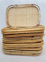 Wicker & Bamboo Picnic Trays