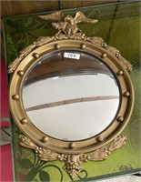 Convex eagle wall mirror --22" diameter