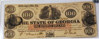 1890 $100 State Of Georgia Bill UNCIRCULATED