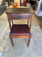 Sewing machine desk with stool