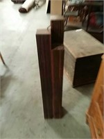 Wood pedestal