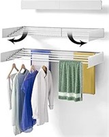 Wall Mounted Drying Rack, 31.5" Wide, 13.2 Linear