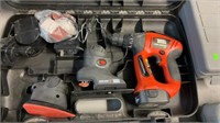 BLACK & DECKER FIRESTORM CORDLESS TOOL SET W/