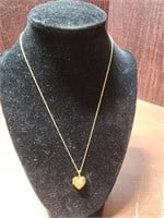 Vintage 14k Heart Locket Necklace