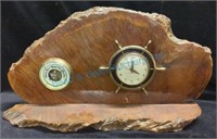 Clock and barometer