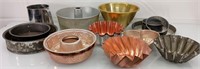 15 pc vintage cake pans and baking items 15pc