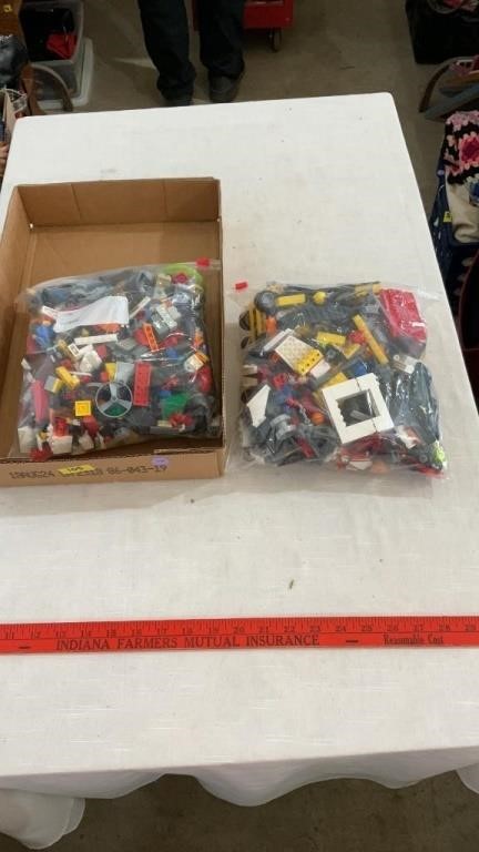Lego pieces.