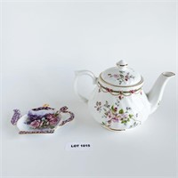 Ceramic Teapot and Teapot Tray