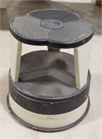 Vintage kik step stool on wheels