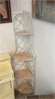 Folding corner shelf