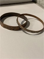 2 Metal Bracelets