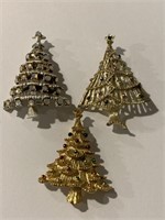3 Christmas Tree Pins