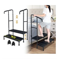 NEAUDE Bed Step Stool with Handle Medical Bedside