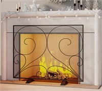 Fire Beauty Single Panel Fireplace Screen Handcraf