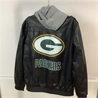 PACKERS LEATHER BOMBER JACKET