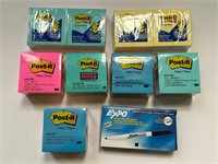 3M Post Its 3x3 popups others Dry erase markers