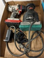 PALM SANDER, PORTER CABLE DRILL DRIVER