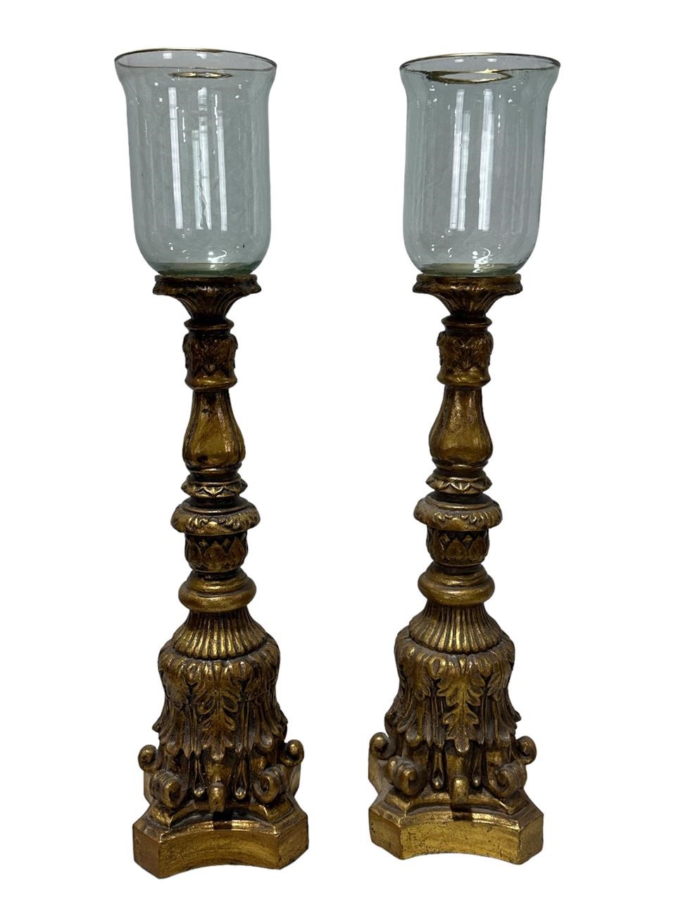 Pair of Sterling Industries Candle Votive Pillars