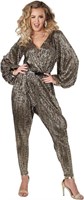 (N) California Costumes womens Gold Disco Queen/Ad