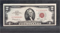 1963A $2 Red Seal US Currency Note