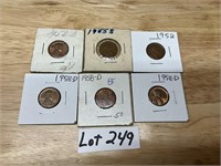 6-1950's Wheat Pennies