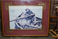 Large Signed Emile Renouf, A Helping Hand Framed &