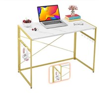 47" Computer Desk , White Marble