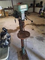 Eam machine floor drill press up and down track