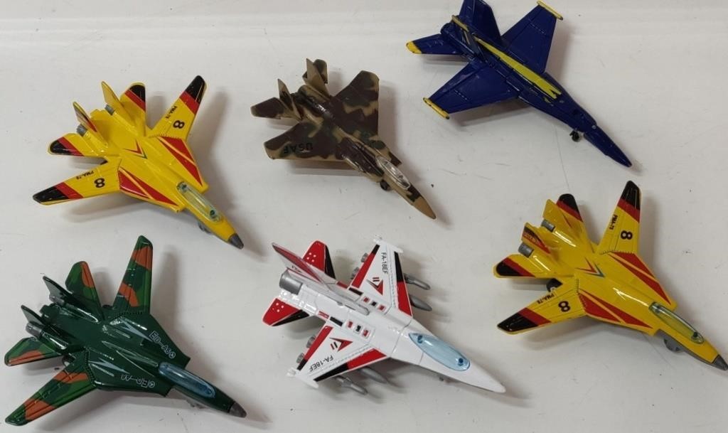 6 Alloy Fighter Jets