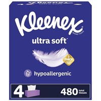 WFF4649  Kleenex Ultra Soft 3-Ply Tissue.