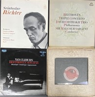 Four Beethoven Vinyl LP Records