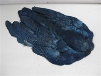 14"x 9" Dyed Blue Feathers Hat