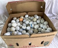 Box of misc golf balls