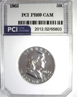 1963 Franklin PR69 CAM LISTS $850