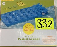 sun squd inflatable pocket lounge 5ft 9in long