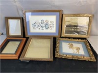 Vintage Picture Frames And Prints