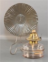 Wall Mount Glass Font Oil Lamp