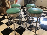 (4) Matching '50s Style Bar Stools