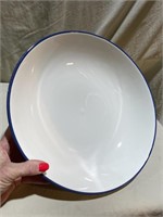 Large White Ceramic Serving Bowl Made in Italy
