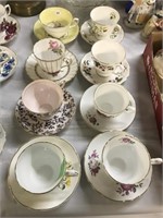 8 Teacups & Saucers