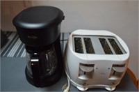 Sunbeam Toaster and Mr Coffee Maker