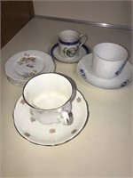Cup and saucers plates