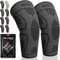 NEENCA Knee Braces for Knee Pain HX048-Pairs-Black